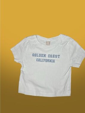 Kids White 'Golden Coast California' Graphic Tee